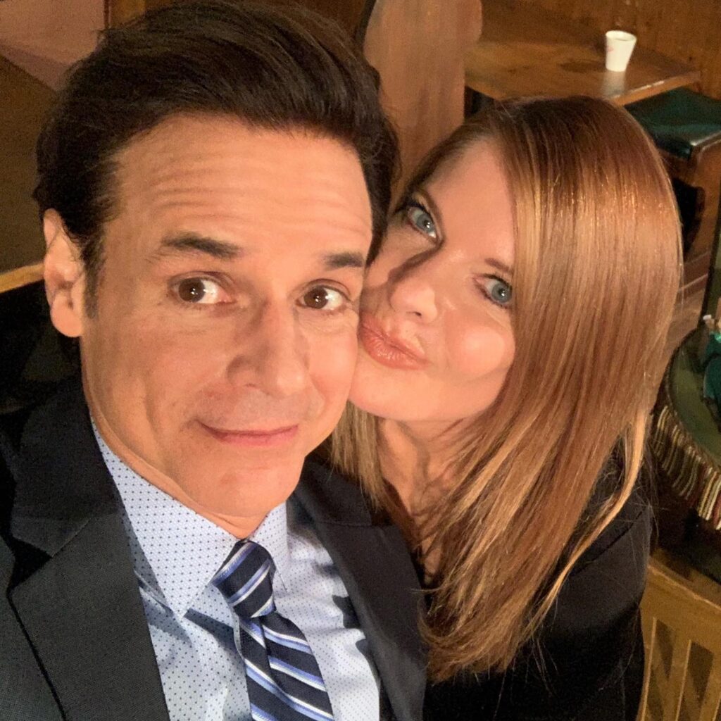 Christian Le Blanc selfie with Michelle Stafford