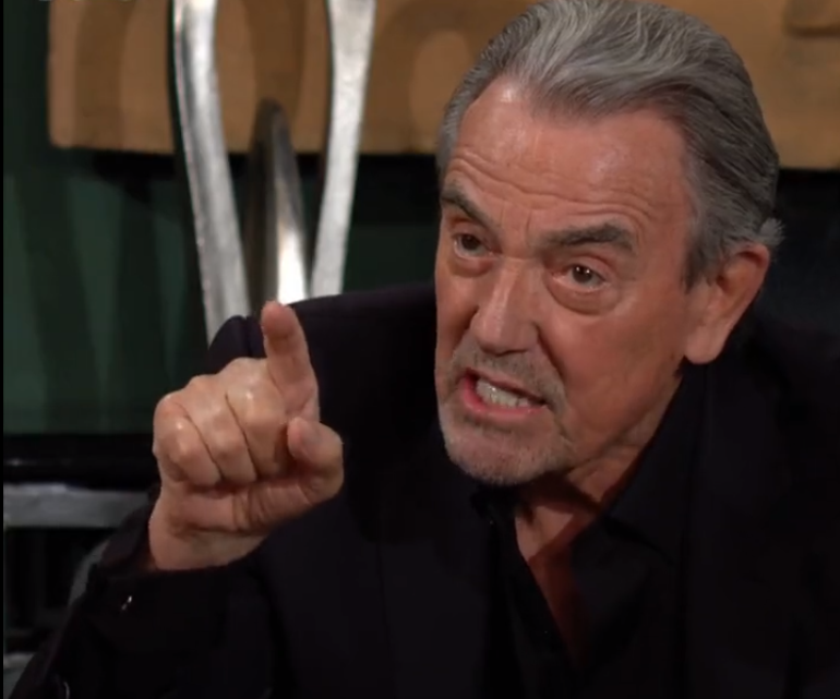 young and the restless, victor newman angry