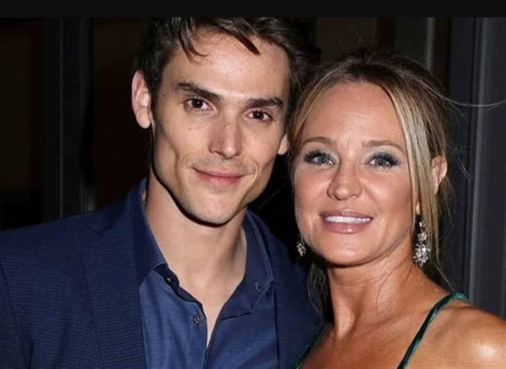 Mark Grossman and Sharon Case together in a frame