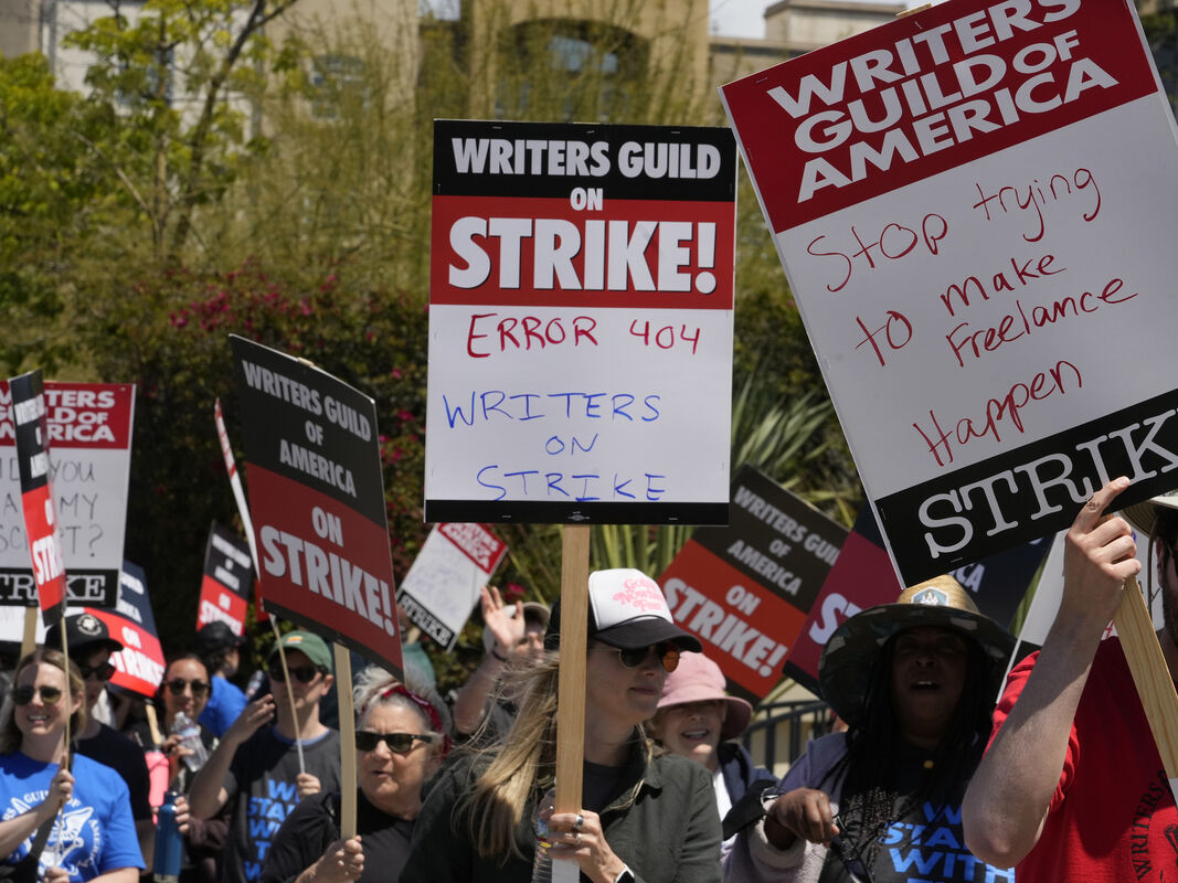 Writers Guild of America on a strike. 