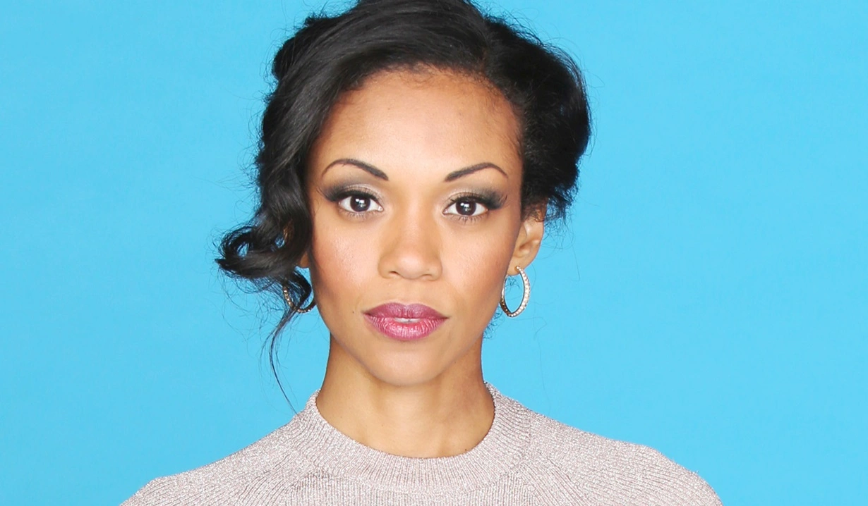 Mishael Morgan from The Young and the restless posing for a photo.
