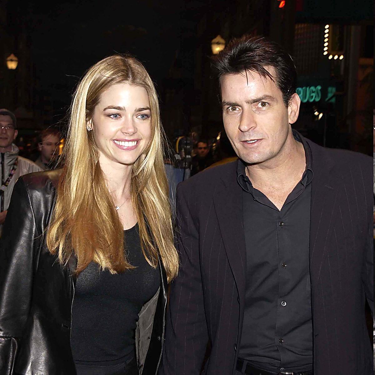 Charlie Sheen and Denise Richards from The Young and the Restless.