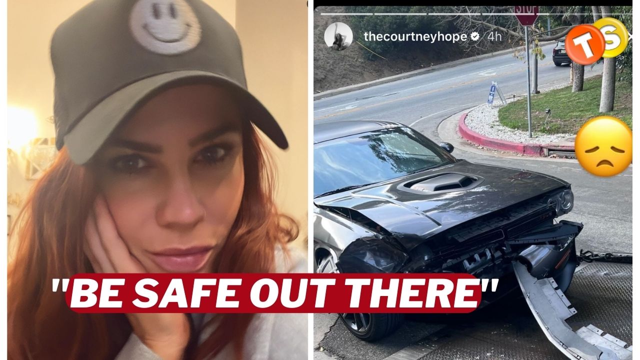 Y&R star Courtney Hope Car Crash