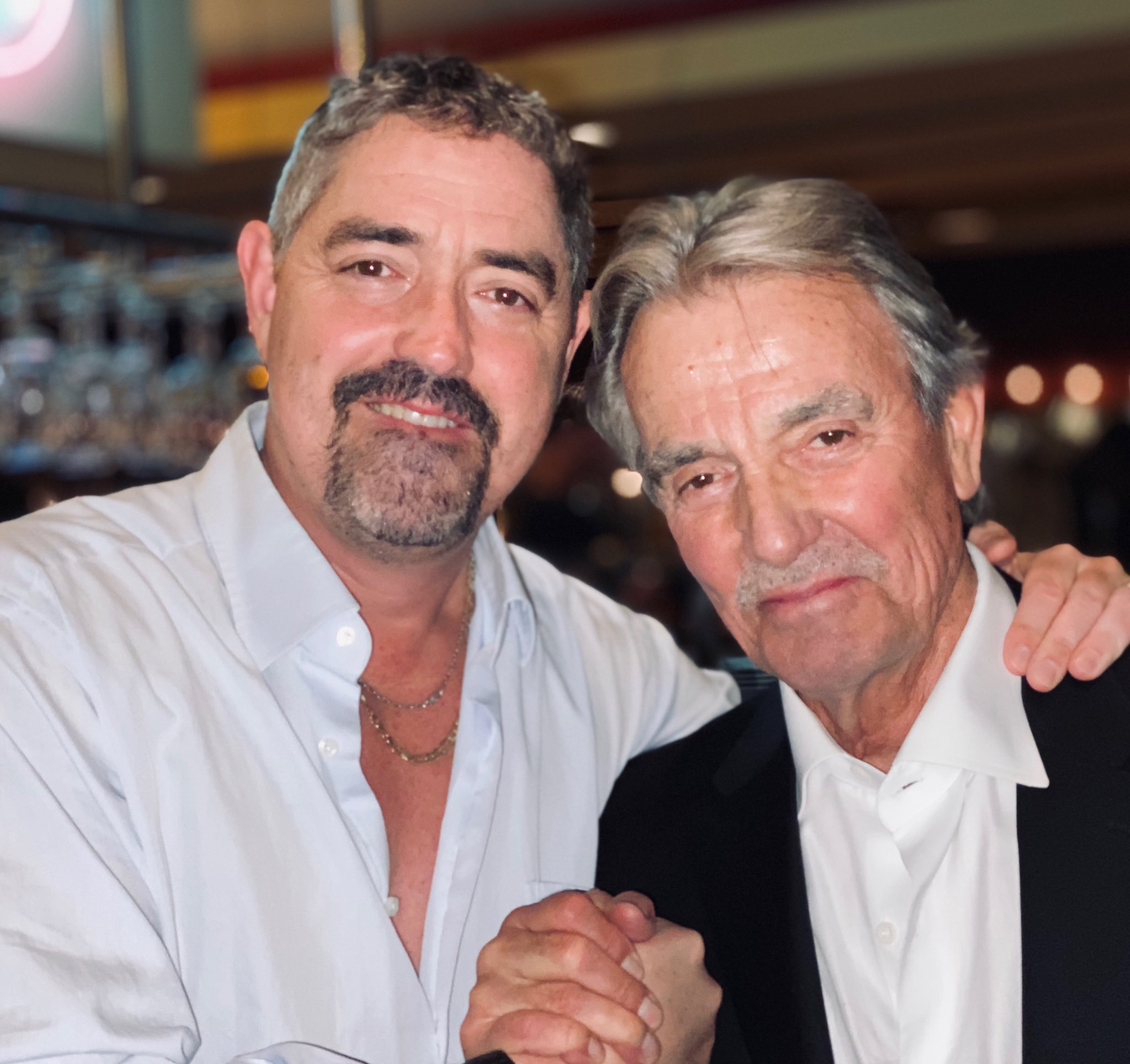 Eric Braeden and his son Christian