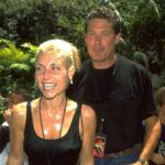 David Hasselhoff and Pamela Hasselhoff at the Jurassic Park: The Ride grand opening